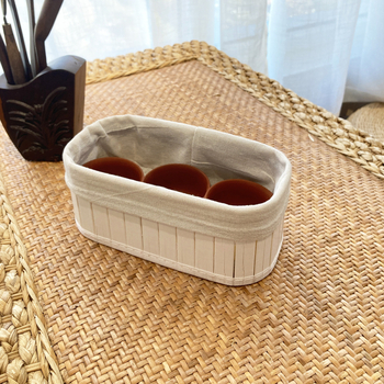 Εργοστάσιο σε απόθεμα Ποιμενικό οικιακό καλάθι αποθήκευσης μπαμπού Επιτραπέζιο κουτί αποθήκευσης καλλυντικών Στολίδια αποθήκευσης τατάμι