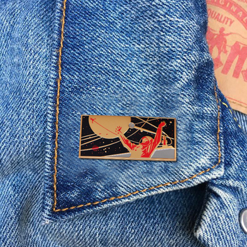 Sovietų astronauto Uri Gagarino retro sagė, skirta pagerbti kosmoso didvyrius