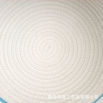 Μοντέρνο φορητό τρίχρωμο απλό καλάθι αποθήκευσης, σκανδιναβικό στυλ, σαλόνι σπιτιού, σνακ, καλάθι αποθήκευσης για πλέξιμο από βαμβάκι