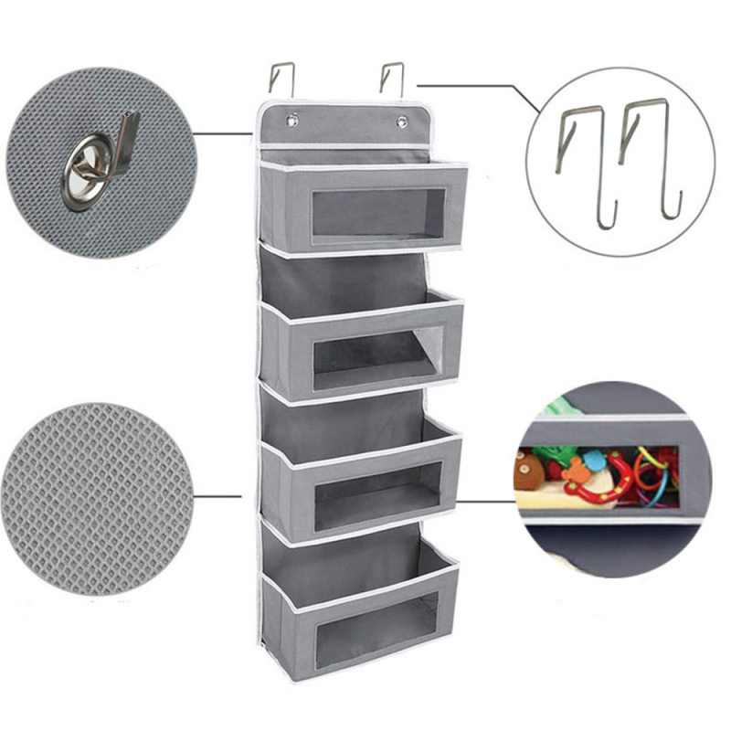 „Amazon“ naujasis prie durų tvirtinamas pakabinamas krepšys, daugiasluoksnis audinio pakabinamas krepšys, prie sienos tvirtinamas užkandžių drabužių daugiafunkcis laikymo krepšys