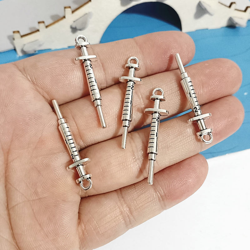 A3522 Antikno srebro 1,95 g šprica za izradu nakita, 50 komada/pakiranje