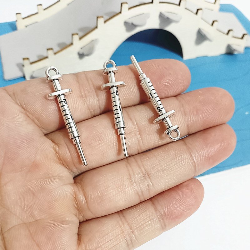 A3522 Antikno srebro 1,95 g šprica za izradu nakita, 50 komada/pakiranje