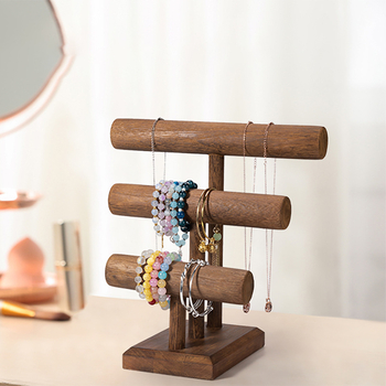 2023 Amazon Hot Selling Ρετρό 3t Ξύλινο Βραχιόλι Wenwan Βραχιόλι Ρολογιών Ράφι Αποθήκευσης Προσαρμογή Αποθήκευσης