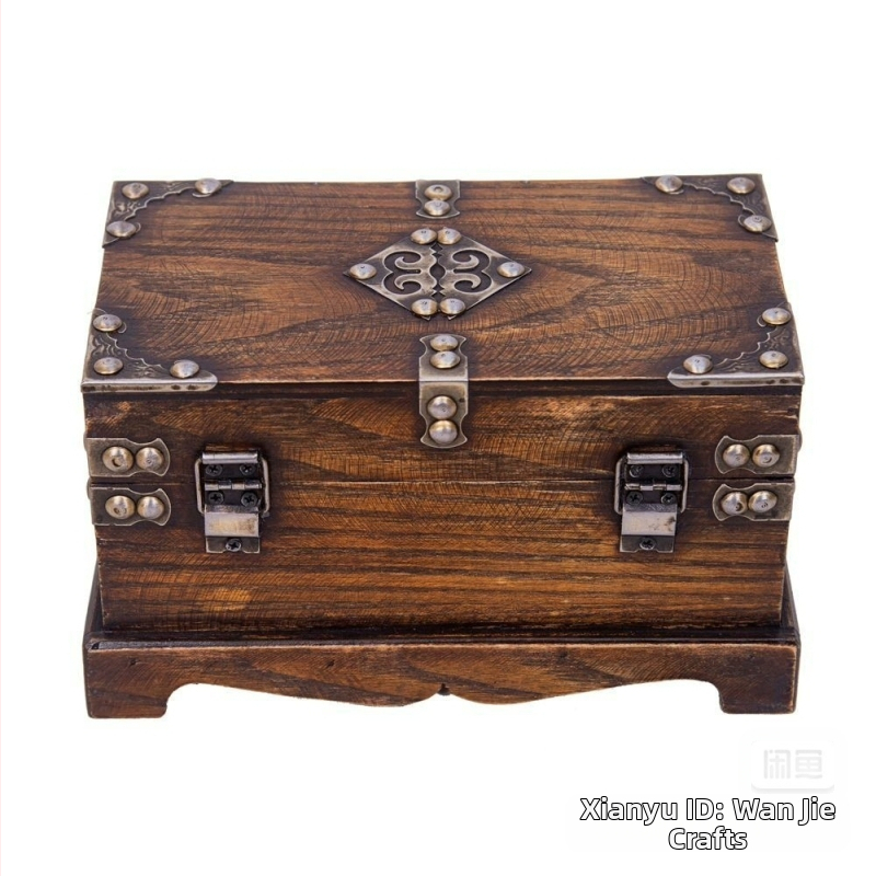 Винтидж дървена кутия за съхранение с ключалка, дървена кутия, антично съхранение на съкровища, малка дървена кутия, кутия за съкровища, бягство от камера, кутия за реквизит