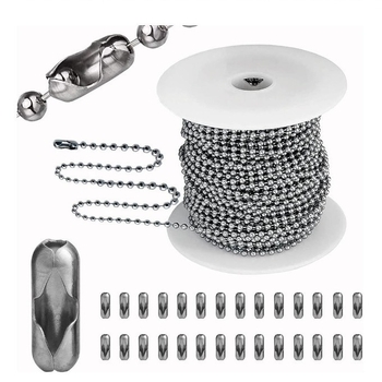 Pozai kett 304 roostevabast terasest kuulhelmestega kett helmestega kaelakee isetegemise metallist rullkuulhelmestega keti alussildiga kaelanööri reklaam