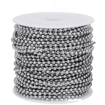 Pozai kett 304 roostevabast terasest kuulhelmestega kett helmestega kaelakee isetegemise metallist rullkuulhelmestega keti alussildiga kaelanööri reklaam