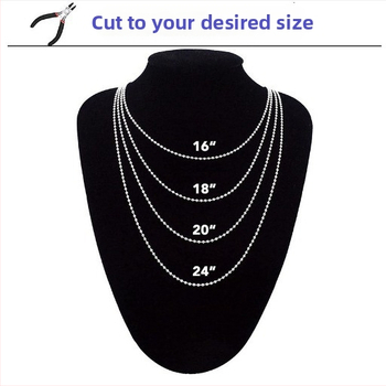 Pozai kett 304 roostevabast terasest kuulhelmestega kett helmestega kaelakee isetegemise metallist rullkuulhelmestega keti alussildiga kaelanööri reklaam