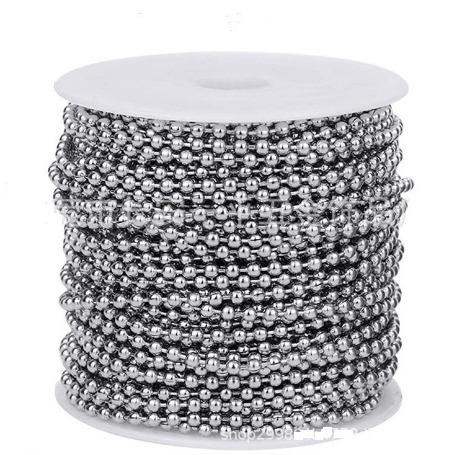 Pozai kett 304 roostevabast terasest kuulhelmestega kett helmestega kaelakee isetegemise metallist rullkuulhelmestega keti alussildiga kaelanööri reklaam