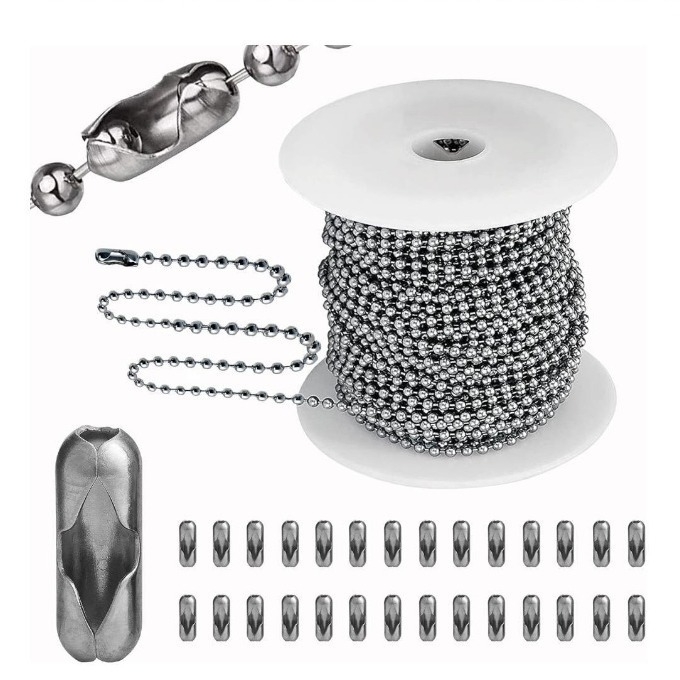 Pozai kett 304 roostevabast terasest kuulhelmestega kett helmestega kaelakee isetegemise metallist rullkuulhelmestega keti alussildiga kaelanööri reklaam