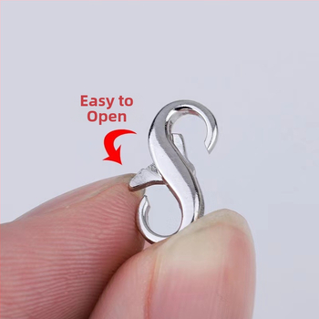 S925 hõbedast 8 pandlaga ehted pandlaga pärlkaelakee ühenduspandlaga käevõru homaari pandlaga isetegemise aksessuaaride hulgimüük