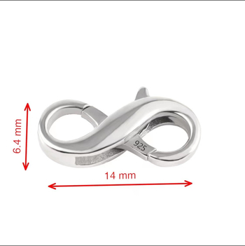 S925 hõbedast 8 pandlaga ehted pandlaga pärlkaelakee ühenduspandlaga käevõru homaari pandlaga isetegemise aksessuaaride hulgimüük