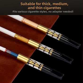 Yajue augstas klases rupja, vidēja un smalka trīs lietošanas ciklu mazgājams filtra cigarešu turētājs vīriešu veselības cigarešu turētājs ar dubultu filtru