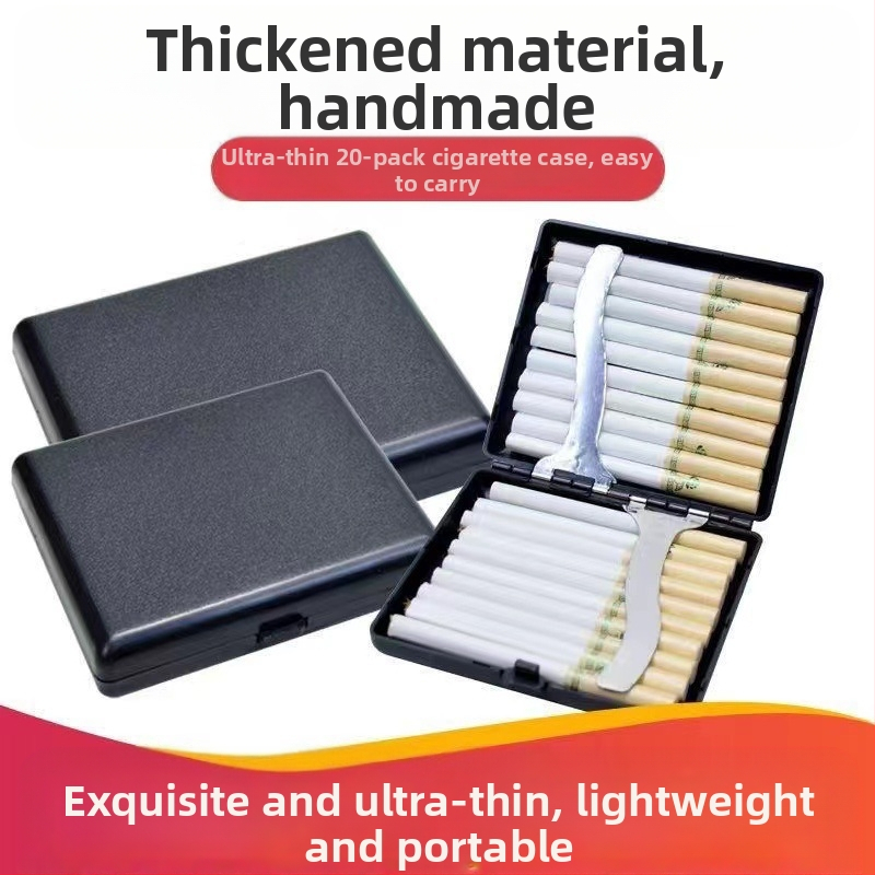 Cigarešu etvijas vairumtirdzniecība. Īpaši plāna, radoša, pārnēsājama cigarešu etvijas, 20 iepakojumu ABS materiāla personalizēta vīriešu matēta cigarešu etvijas vairumtirdzniecība.