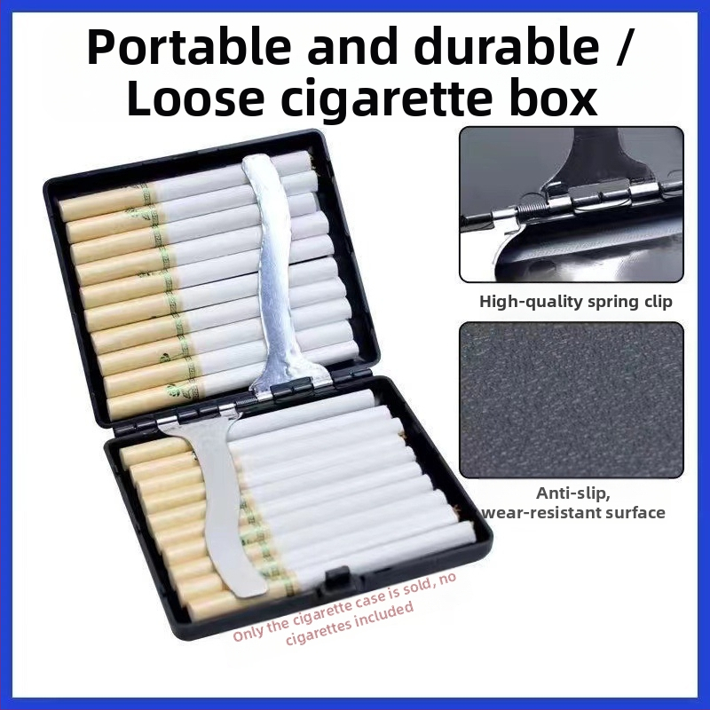 Калъф за цигари на едро, ултратънък, креативен, преносим, пакет от 20 броя, ABS материал, персонализиран мъжки, матиран, на едро