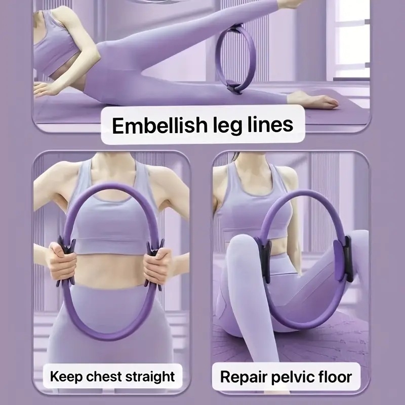 8 dalių Pilateso žiedinis kostiumas namams, jogos fitneso įranga, jogos žiedinė pasipriešinimo juosta