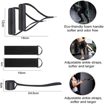 11-osaline pingutusnööri komplekt 11-osaline pingutustorude komplekt TPE vastupidavusvööde tootjate hulgimüügi soodushinnaga fitness-pingutusvööde komplekt