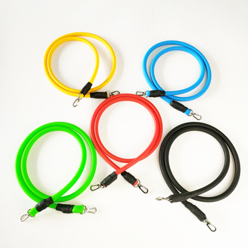 11-osaline pingutusnööri komplekt 11-osaline pingutustorude komplekt TPE vastupidavusvööde tootjate hulgimüügi soodushinnaga fitness-pingutusvööde komplekt