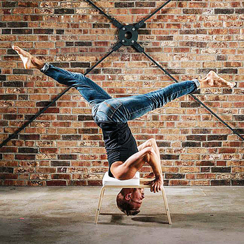 Βάση γιόγκα με τεχνητό βάθρο, καρέκλα φορείου, συσκευή γυμναστικής ανάποδα, βοήθημα γιόγκα