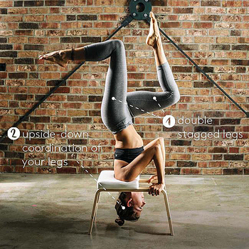 Βάση γιόγκα με τεχνητό βάθρο, καρέκλα φορείου, συσκευή γυμναστικής ανάποδα, βοήθημα γιόγκα