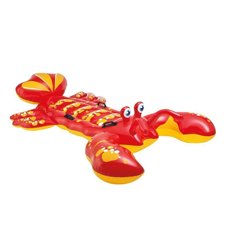 Originalus INTEX realistiškas pripučiamas gyvūnų kalnelis su rykliais ir vandens žaislas vaikams