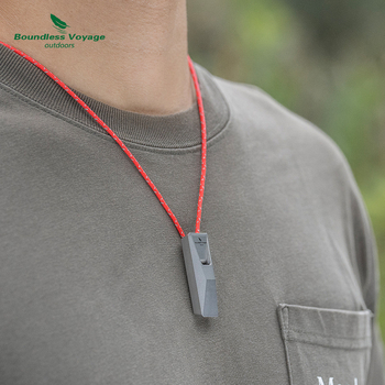 Σφυρίχτρα από καθαρό τιτάνιο για εξωτερικούς χώρους, σφυρίχτρα επιβίωσης, σφυρίχτρα σωτηρίας, σφυρίχτρα έκτακτης ανάγκης για σεισμούς, φορητή, εξαιρετικά ελαφριά, αδιάβροχη, ανθεκτική στη διάβρωση