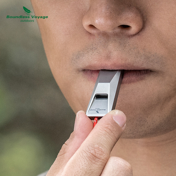 Σφυρίχτρα από καθαρό τιτάνιο για εξωτερικούς χώρους, σφυρίχτρα επιβίωσης, σφυρίχτρα σωτηρίας, σφυρίχτρα έκτακτης ανάγκης για σεισμούς, φορητή, εξαιρετικά ελαφριά, αδιάβροχη, ανθεκτική στη διάβρωση