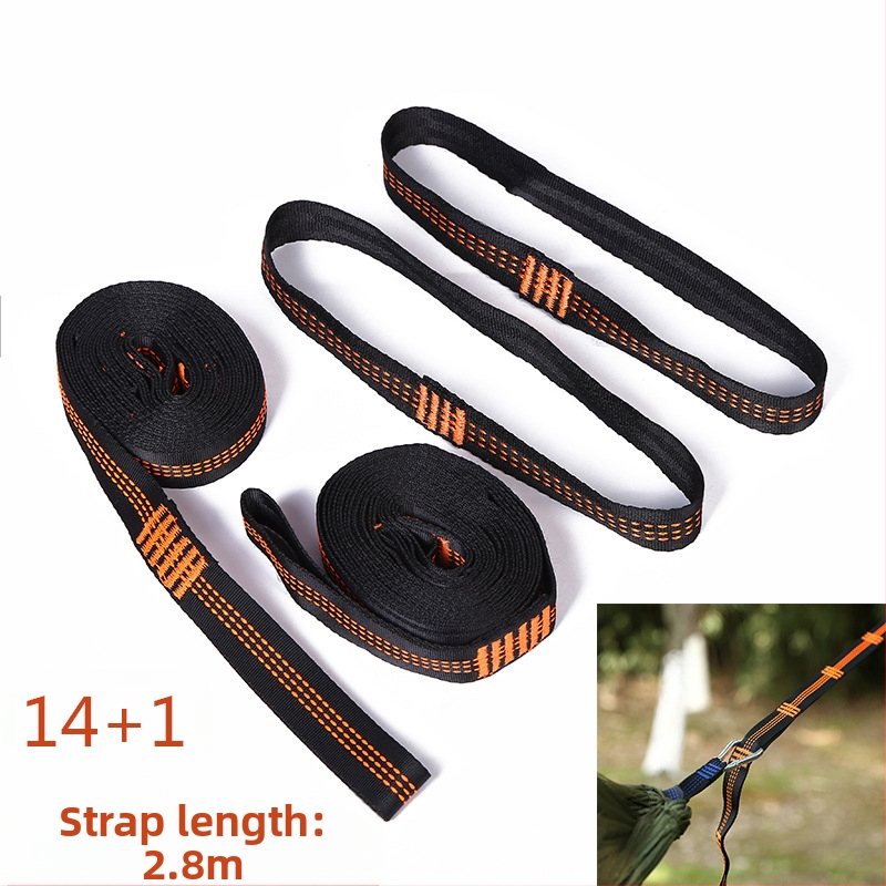 Sandėlyje yra didmeninė prekyba 15 žiedų medžio formos sūpynių diržu, oranžiniais hamako dirželiais, poliesterio jogos hamako dirželiais, hamako dirželiais