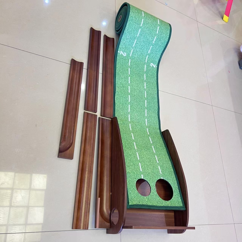 Producători transfrontalieri de putter de golf din lemn masiv, exercițiu portabil pliabil, articole de golf în stoc promoțional