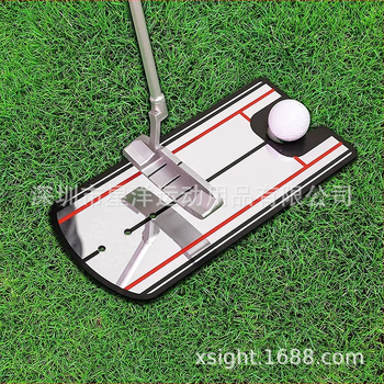 Ακρυλικό σημείο γκολφ Putter Mirror Swing Practice Posture Corrector golf Hitting Mat Προμήθειες γκολφ