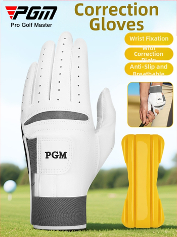 Pgm Cross-Border golf rukavice za muškarce za korekciju držanja pri zamahu, dvostruko zavojane fiksne ovčje kože, neklizajuće prozračne rukavice