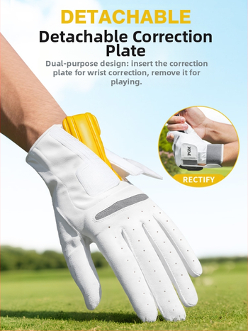 Γάντια γκολφ Pgm Cross-Border για άνδρες για διόρθωση στάσης Upswing, διπλό επίδεσμο από δέρμα προβάτου με σταθερό αντιολισθητικό, αναπνεύσιμο