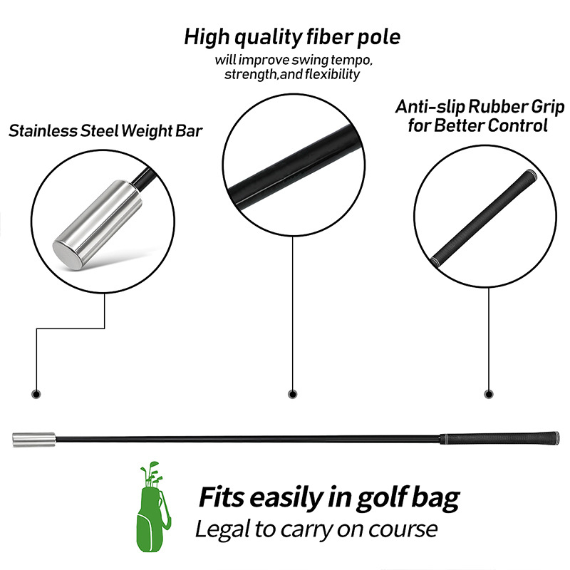 Trenažer za golf swing Iron Head Swing Swing Stick Trenažer za odrasle Interni simulator golfa