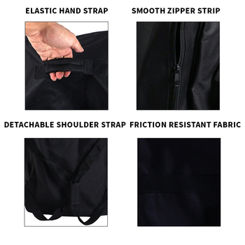 Η τσάντα καροτσιού γκολφ μπορεί να χωρέσει μια ποικιλία μοντέλων τσάντας αποθήκευσης αυτοκινήτου. Η τσάντα με πάχος από ύφασμα Oxford είναι κατασκευασμένη από παχύ ύφασμα.