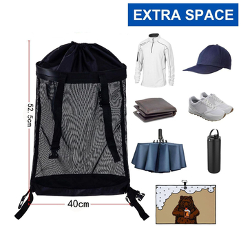 Τσάντα οργάνωσης καροτσιού γκολφ, τσάντα αποθήκευσης πίσω καροτσιού γκολφ, τσάντα κλεισίματος, τσάντα πλέγματος, αξεσουάρ καροτσιού