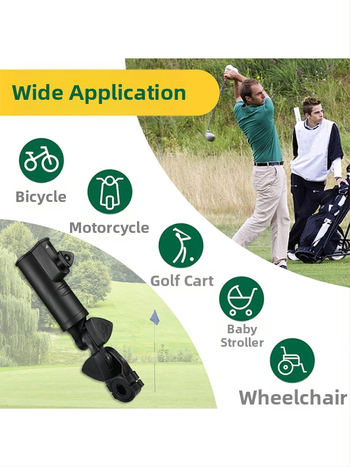 Βάση ομπρέλας γκολφ μαύρη πλαστική βάση ομπρέλας ρυθμιζόμενης γωνίας σωλήνας ομπρέλας γκολφ αξεσουάρ προμήθειες