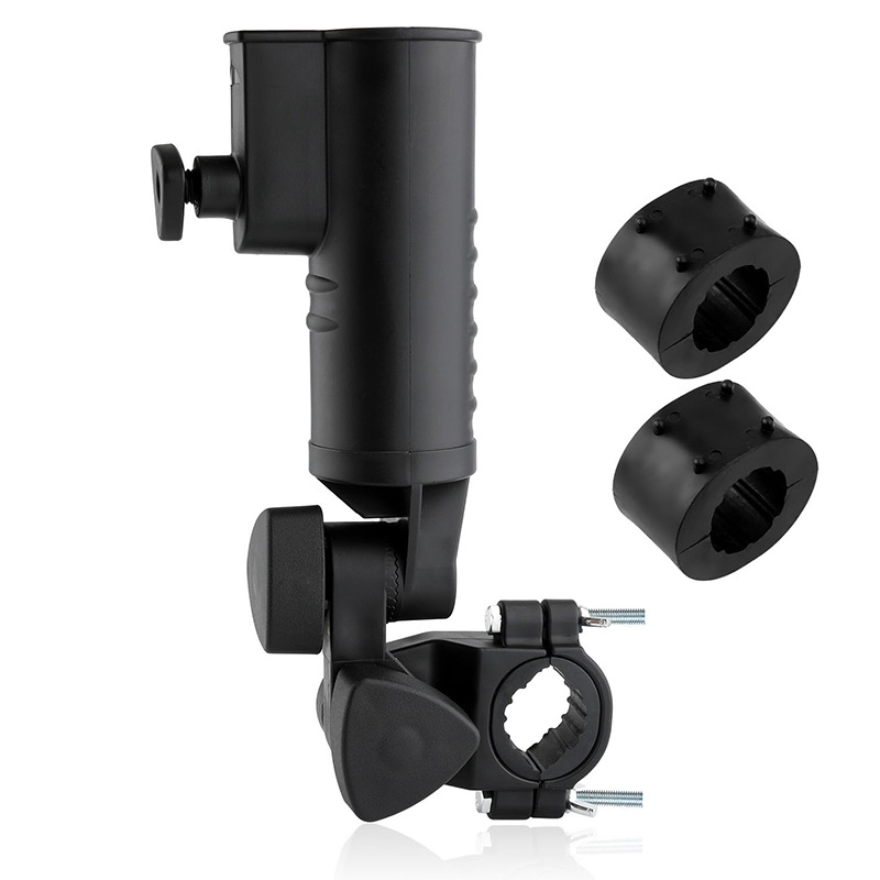 Držač za golf kišobran Crni plastični držač za kišobran Podesivi kut držača za golf kišobran Pribor za cijevi