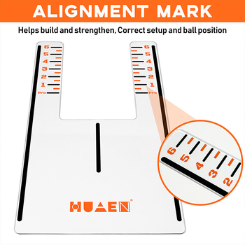 Συσκευή εξάσκησης γκολφ γκολφ πράσινης ευθυγράμμισης, εργαλείο προπόνησης διόρθωσης στάσης γκολφ καθρέφτη χονδρικής