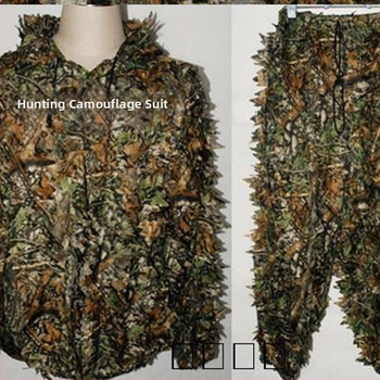 Ρούχα Κλιματισμού 3D Βιονικό Φύλλο Καμουφλάζ Εξωτερικού Χώρου Στυλ Μανδύα Καμουφλάζ Forest War Conjoined Τακτικό Πολυλειτουργικό και Ελαφρύ