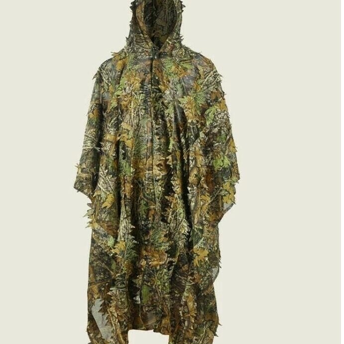 Ρούχα Κλιματισμού 3D Βιονικό Φύλλο Καμουφλάζ Εξωτερικού Χώρου Στυλ Μανδύα Καμουφλάζ Forest War Conjoined Τακτικό Πολυλειτουργικό και Ελαφρύ