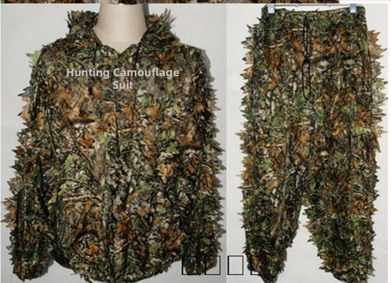 Ρούχα Κλιματισμού 3D Βιονικό Φύλλο Καμουφλάζ Εξωτερικού Χώρου Στυλ Μανδύα Καμουφλάζ Forest War Conjoined Τακτικό Πολυλειτουργικό και Ελαφρύ