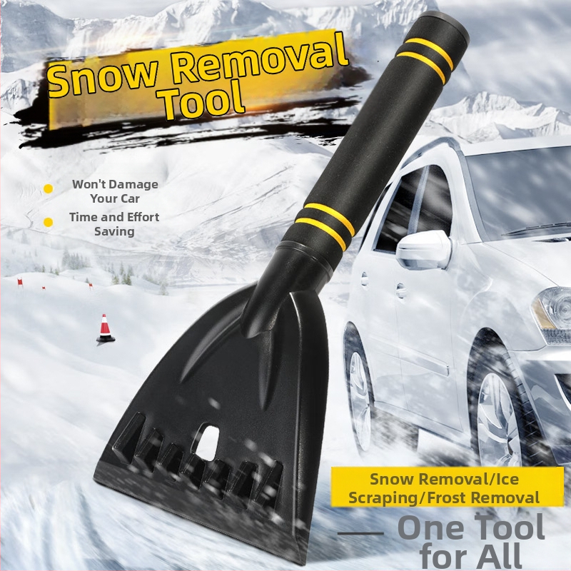 Automašīnas sniega lāpstas artefakts sniega lāpstas automašīnas loga stikla atkausēšana sniega skrāpis ledus lāpsta ziemas sniega tīrīšanas rīks