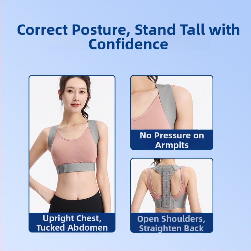 Nový korekčný pás na hrbenie chrbta pre dospelých a mužov z iných krajín, proti sedeniu, korekčný pás na hrudník a ramená, korektor chrbta
