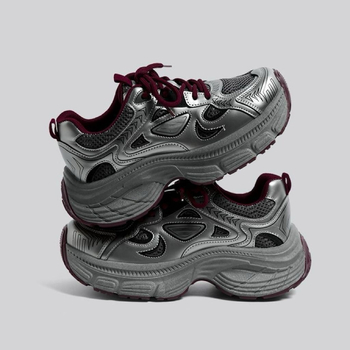Κόκκινα Ankora δημοφιλή παπούτσια για μπαμπά 2024 Νέα, ψηλόμεση, ευέλικτη, casual, mesh αθλητικά παπούτσια με χοντρή σόλα για το φθινόπωρο και τον χειμώνα