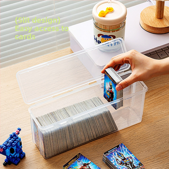 Κουτί αποθήκευσης καρτών Factory Outlet Διαφανές με παχιά καρτέλες οικιακής χρήσης για επιτραπέζιους υπολογιστές, κουτί αποθήκευσης μεγάλης χωρητικότητας