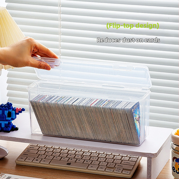 Κουτί αποθήκευσης καρτών Factory Outlet Διαφανές με παχιά καρτέλες οικιακής χρήσης για επιτραπέζιους υπολογιστές, κουτί αποθήκευσης μεγάλης χωρητικότητας