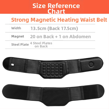 Ισχυρή μαγνητική ζώνη για μεσήλικες και ηλικιωμένους, θερμαινόμενη ζώνη στήριξης μέσης και κοιλιάς με πλάκα μέσης από χάλυβα
