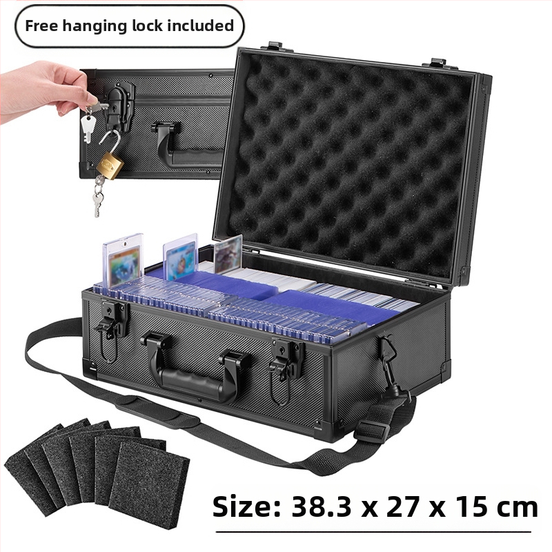 Hinnangukaartide hoiukarp 600 tükile 35pt kaasaskantav võlukaartide hoiukarp tähekaartide kohver ristkülikukujuline