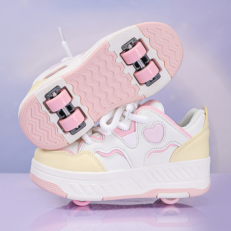 Mergaičių „Heelys“ batai 2025 m. Nauji riedučiai Keturračiai pačiūžos Sportiniai bateliai Pačiūžos Berniukų „Heelys“ su neslystančiu padu