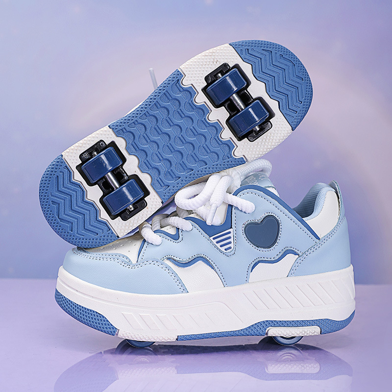 Mergaičių „Heelys“ batai 2025 m. Nauji riedučiai Keturračiai pačiūžos Sportiniai bateliai Pačiūžos Berniukų „Heelys“ su neslystančiu padu