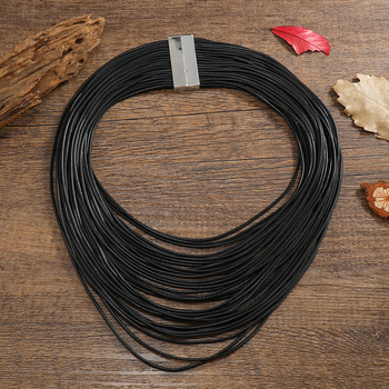 Ευρωπαϊκή και αμερικανική εξατομικευμένη υπερβολική πολυεπίπεδη δερμάτινη κολιέ σχοινιού ρετρό δερμάτινη κολιέ σχοινιού κολιέ κοσμήματα κατασκευαστής χονδρικής